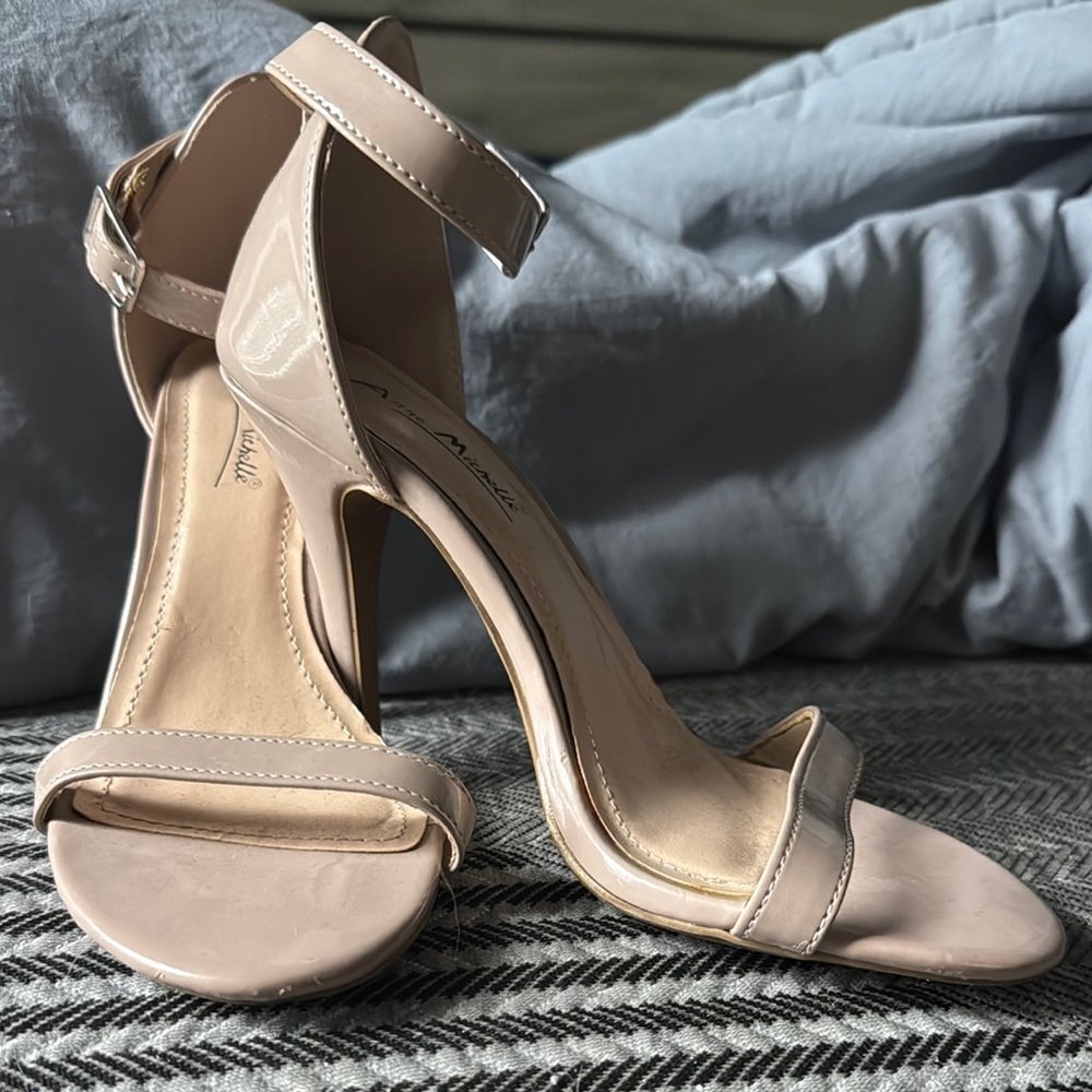 Anne Michelle Cream Stiletto Heels